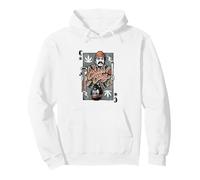 Cheech & Chong Playing Card King Character Distressed Felpa con Cappuccio