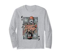 Cheech & Chong Playing Card King Character Distressed Maglia a Manica