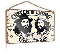 Cheech & Chong'S Take It Out, cartello in legno con scritta "Spring Signs for Home Decor Chill", 15 x 28 cm