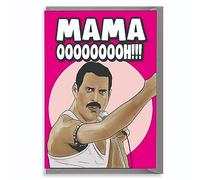 Cheeky Chops Biglietto di auguri Queen Freddie Mercury, Mama oooooh!!! - Festa della mamma, compleanno, musica, divertente - IN87