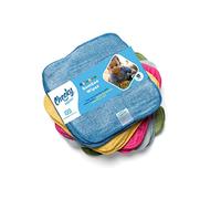 Cheeky Wipes - 25 salviette lavabili in di bambù, 15 x 15 cm, riutilizzabili, multicolore, perfette per mani e viso dei bambini, assorbenti, super morbide e naturalmente antibatteriche