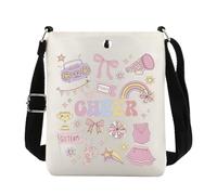 Cheer Borsa a tracolla Cheerleader Regalo Cheerleader Regalo Cheer Coach Thank You Merch, Cheer Cb Eu, 8.27 Inches ×6.5 Inches × 0.79 Inches