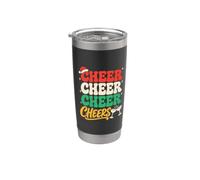 Cheer Cheer Cheer Cheers Funny Christmas Drinking Party Bicchiere termico in acciaio inox doppia parete