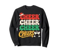 Cheer Cheer Cheer Cheers Funny Christmas Drinking Party Felpa
