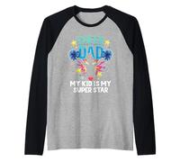 Cheer Dad Cheerleader Cheer Squad Cheerleading Maglia con Maniche Raglan