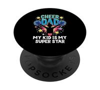Cheer Dad Cheerleader Cheer Squad Cheerleading PopSockets PopGrip Adesivo