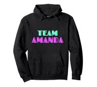 Cheer for Amanda Show Support Be On Team Amanda 90s Style Felpa con Cappuccio