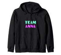 Cheer for Anna Show Support Be On Team Anna 90s Style Felpa con Cappuccio