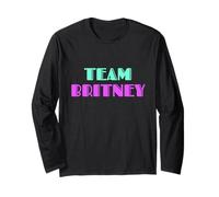Cheer for Britney, Show Support Be On Team Britney 90s Style Maglia a Manica