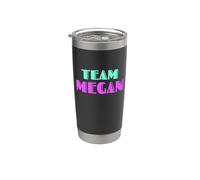 Cheer for Megan, Show Support Be On Team Megan | 90s Style Bicchiere termico in acciaio inox doppia parete