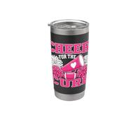Cheer for The Cure Breast Cancer Awareness Cheerleader Gifts Bicchiere termico in acciaio inox doppia parete