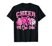 Cheer for The Cure Mese del Cancro al Seno del Football Americano Maglietta