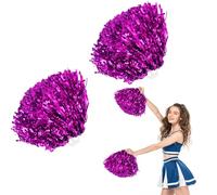 Cheer Leader Poms Pom, 2 pezzi pompon da cheerleader, Metallici Pon Pon Cheerleader, Pom Poms Cheerleading Con Manici, per Danza, Feste Sportive, Competizioni Sportive