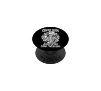 Cheer Mamma Sopravvivere Comp Weekend Cheerleading Scheletro PopSockets PopGrip Adesivo