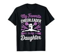 Cheer Mom Dad My Favorite Cheerleader is My Daughter Viola Maglietta