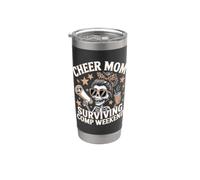 Cheer Mom Surviving Comp Weekend Scheletro Caffè Madri Giorno Bicchiere termico in acciaio inox doppia parete