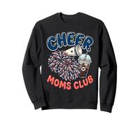 Cheer Moms Club Pom Poms Donne Cheer Squad Mamma Felpa
