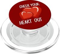 Cheer Your Heart Out - Pompon da cheerleader divertenti da cheerleader PopSockets PopGrip per MagSafe