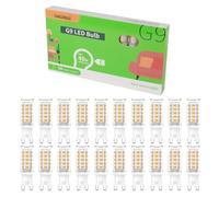 CHEERBEE Lampadina G9 LED 3W Luce Calda 2700K (20 Pezzi) - Sostituisce Alogena 28W/33W/40W, 480LM No Sfarfallio, Non Dimmerabile per Illuminazione Domestica