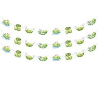 Cheereveal 3 ghirlande per baby shower con due piselli, striscione per gemelli con piselli dolci, verde due piselli in un baccello tema baby shower rivelare genere decorazioni da appendere per interni