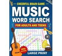 Cheerful Brain Game Music Word Search For Adults And Teens: 130+ Puzzles - Over 4000 Music -Themed Words