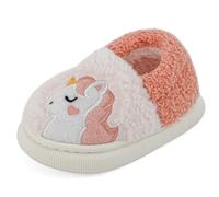Cheerful Mario 1-5 Anni Pantofole Bimbo Bimba Invernali Ciabatte Bambino Bambina Caldo Peluche Carino Animali Antiscivolo Suola Rosa 25/26 EU