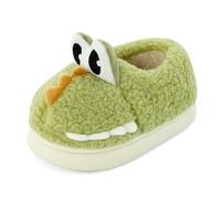 Cheerful Mario 1-5 Anni Pantofole Bimbo Bimba Invernali Ciabatte Bambino Bambina Caldo Peluche Carino Animali Antiscivolo Suola Verde 27 EU