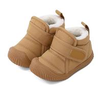 Cheerful Mario 1-5 Anni Stivalitti Bimbo Bimba Invernale Stivali Bambino Bambina Caldo Foderato in Pelliccia Invernali Scarpe Neonato Neonata Khaki 24 EU