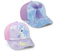 Cheerful Mario 2 Pack Cappello da Baseball Regolabile per 3-8 Anni Bambini, Cappello Visiera per Bambino, Berretto da Baseball Bambina Unicorno-B
