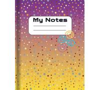 Cheerful Polka Dot Lined Notebook: 50 Lined Pages with Vibrant Gradient Art - Perfect for Journaling or Gifting. 8.5x11 with Doodle Swirls