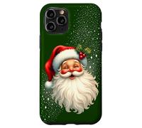 Cheerful Santa with Holly & Sparkles - Holiday Art Custodia per iPhone 11 Pro