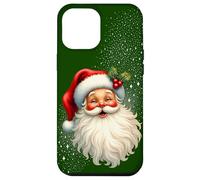 Cheerful Santa with Holly & Sparkles - Holiday Art Custodia per iPhone 12 Pro Max