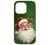 Cheerful Santa with Holly & Sparkles - Holiday Art Custodia per iPhone 13 Pro