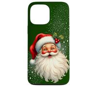 Cheerful Santa with Holly & Sparkles - Holiday Art Custodia per iPhone 13 Pro Max