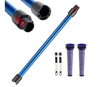 Tubo di Prolunga Compatibile con Dyson V7 V8 V10 V11 V15, Tubo Telescopico Dyson con 2 Pcs V7 V8 Filtri per Dyson, Tubo di Aspirazione Prolunga per Dyson V11 con Due 2 in 1 Spazzole, Blu Pro