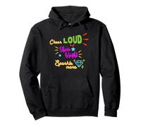 Cheerleader Cheer Loud Shine Bright Cheerleaders Regalo Felpa con Cappuccio