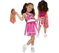 Cheerleader Costume Bambini Alto da Scuola Completo Book Week Ragazze