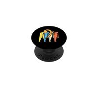 Cheerleader Music Bass Clef Color Guard Design PopSockets PopGrip Adesivo