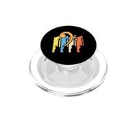 Cheerleader Music Bass Clef Color Guard Design PopSockets PopGrip per MagSafe