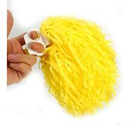 Cheerleader Pom Poms 2pcs di Alta qualità Durevole Elastic Custom Team Look for Youth Cheer Squad Sports Party Dance Accessori 8 Colori (YELLOW)