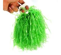 Cheerleader Pom Poms 2pcs di Alta qualità Durevole Elastic Custom Team Look for Youth Cheer Squad Sports Party Dance Accessori 8 Colori (GREEN)