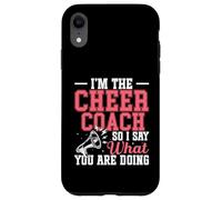 Cheerleaders Cheer Coaching Poms Sono The Cheer Coach Custodia per iPhone XR