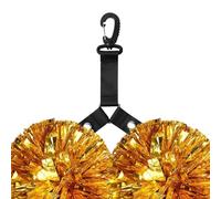 Cheerleading Holder - Double Strap Organizer, Button Closure Accessory | Nylon Pompon Hanger Clip, Portable Cheerleading Storage Tool For Girls Competitions Sports School Events Activities