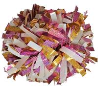 Cheerleading Pom Poms Pompon di gioco La palla fiori incoraggiante cheerleader pratica si applica alla partita sport danza e al decoratore concerti vocali(Color2,8 Inch)