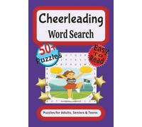 Cheerleading Word Search Puzzle: Word Searches with Easy to Read Print (6x9 inches, 110 pages) 50+ Pages, Gift for Holidays, Birthday and Free Time