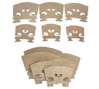 Cheerock 12Pcs Violino Bridge Set, 6 Dimensioni Acero Violino Ponte, Violino Ponte 4/4 3/4 1/2 1/4 1/8 1/16 Violino Parti E Accessori