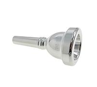 Cheerock Bocchino per trombone da 6 1/2AL placcato argento, bocchino per eufonio con suono superiore, eccellente per accessori per strumenti baritono e trombone