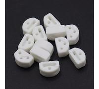 Cheerock Confezione da 12 fascette in plastica per chitarra, a 3 fori, per chitarra acustica, classica, chitarra acustica e ukulele (bianco)