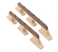 Cheerock Ponte Banjo a 6 corde, confezione da 2 ponti Banjolele in acero ebano, parti e accessori universali