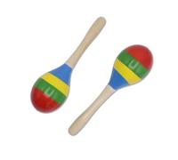 Cheerock Set di 2 maracas in legno per salsa latina, rumba, sonagli a percussione a mano, per ritmo e musica, ideali per gruppi, aule e feste
